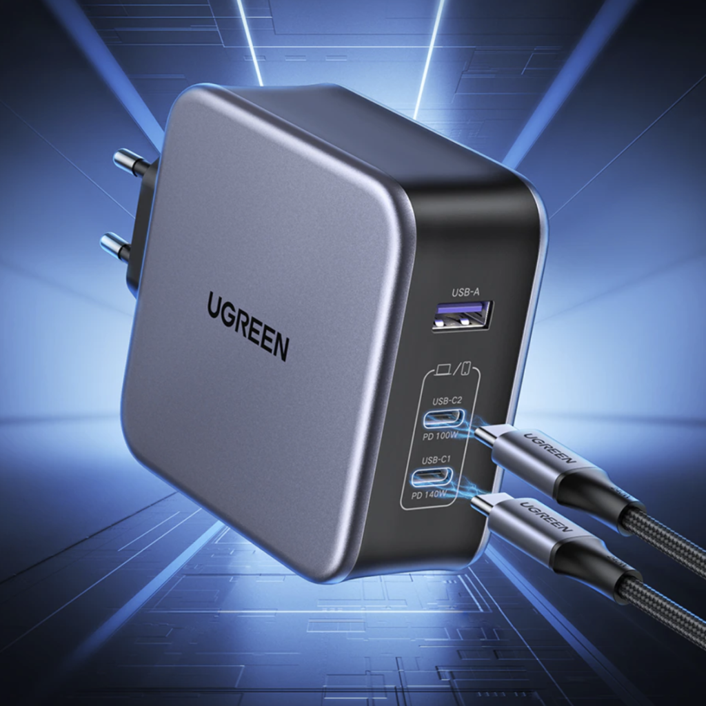 פחות מדקה: מטען GaN של UGREEN בהספק של 140W