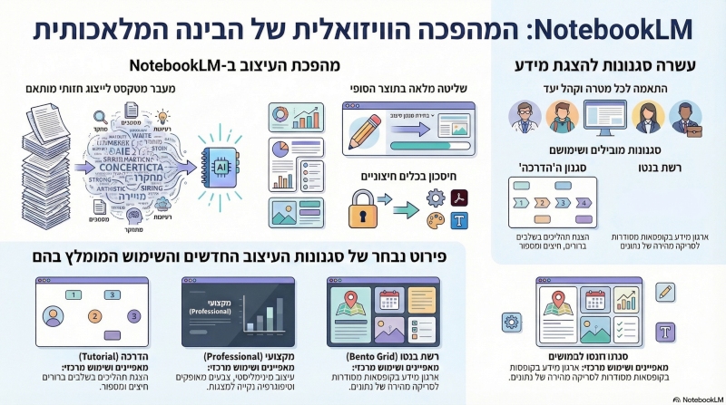NotebookLM מאת גוגל מוסיפה אינפוגרפיקות בעשרה סגנונות שונים