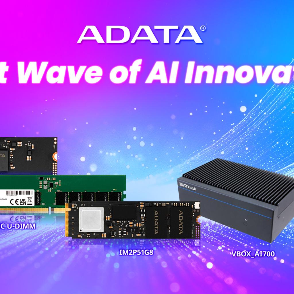 ADATA מציגה ב-COMPUTEX 2026 אקוסיסטם AI מקצה לקצה