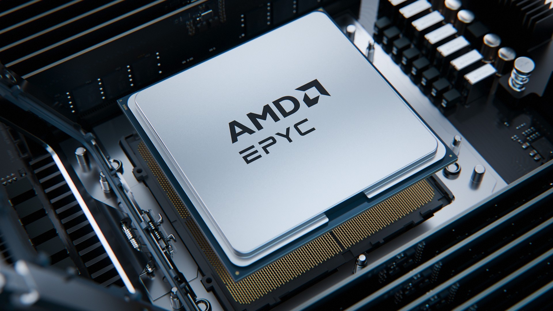 מעבד AMD EPYC על גבי לוח שרת