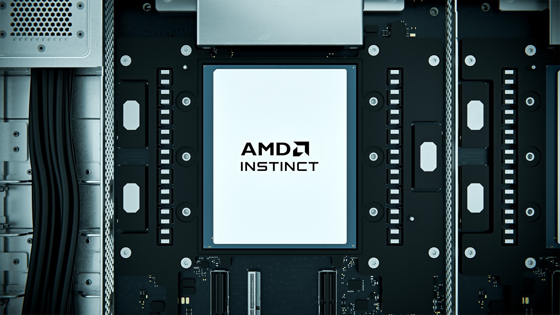 מאיץ AMD Instinct במערכת מחשוב