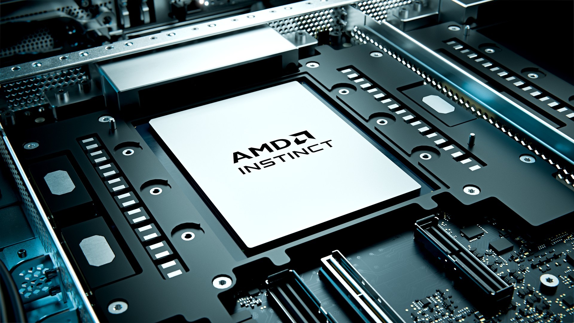 מערכת שרתים עם מאיצי AMD Instinct